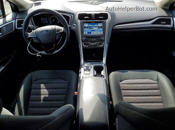 3FA6P0LU4JR275883 2018 FORD FUSION Blue Dashboard view