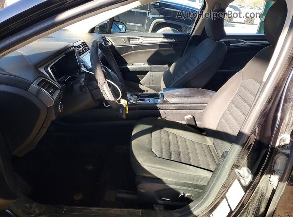 3FA6P0LU4KR110434 2019 FORD FUSION Black Вид салону спереду