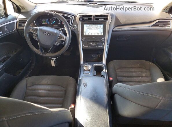 3FA6P0LU4KR110434 2019 FORD FUSION Black Вид панелі приладів