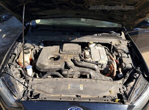 3FA6P0LU4KR110434 2019 FORD FUSION Black Вид задньої частини салону