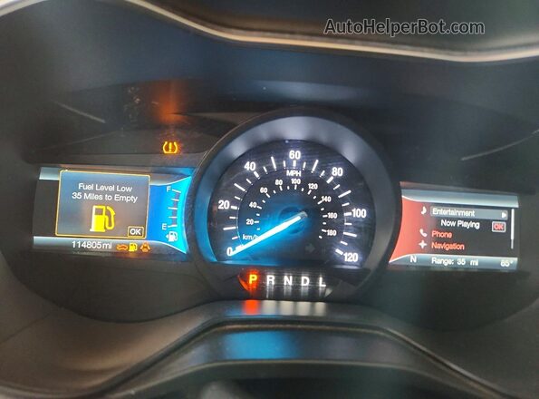 3FA6P0LU4KR208041 2019 FORD FUSION Gray Vista del cuadro de instrumentos