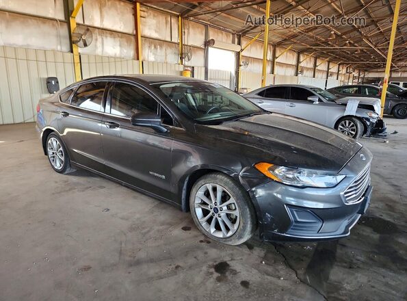 3FA6P0LU4KR208041 2019 FORD FUSION Gray Delantero derecho
