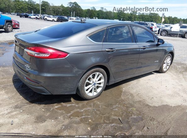 3FA6P0LU4KR211442 2019 FORD FUSION HYBRID Серебряный Задняя правая четверть