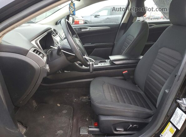 3FA6P0LU4LR158386 2020 FORD FUSION Black წინა სალონის ხედი