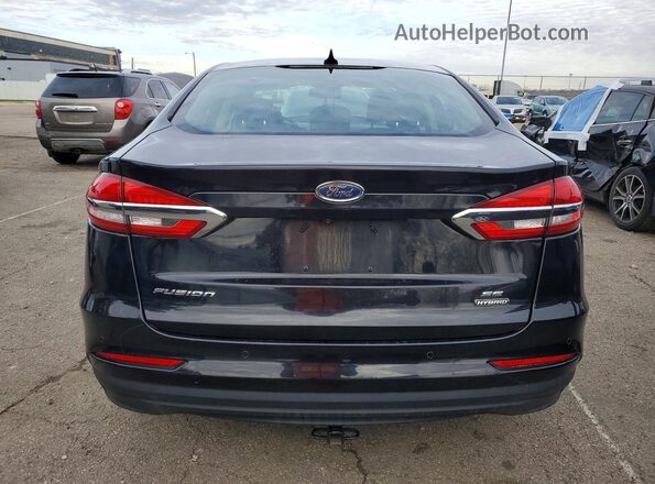 3FA6P0LU4LR158386 2020 FORD FUSION Black უკანა ხედი