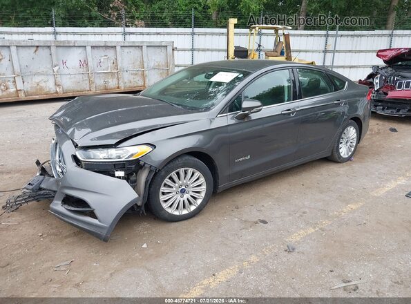 3FA6P0LU5GR389304 2016 FORD FUSION HYBRID Серый Передняя левая четверть