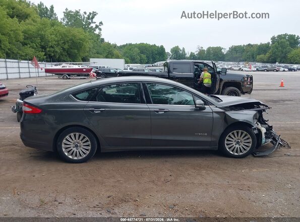 3FA6P0LU5GR389304 2016 FORD FUSION HYBRID Серый Вид задней части салона