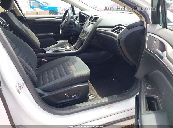 3FA6P0LU5HR380877 2017 FORD FUSION HYBRID White Widok wnętrza z przodu