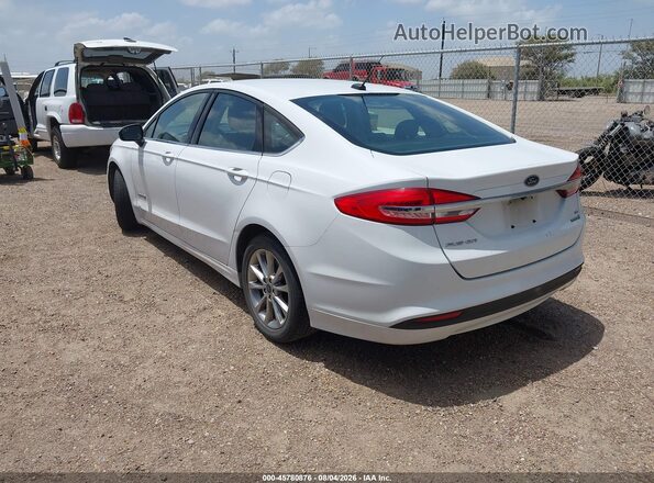 3FA6P0LU5HR380877 2017 FORD FUSION HYBRID White Tył lewy
