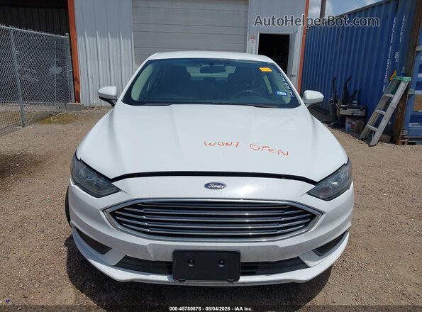 3FA6P0LU5HR380877 2017 FORD FUSION HYBRID White Widok zestawu wskaźników