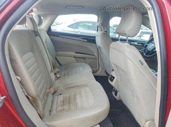3FA6P0LU5JR133963 2018 FORD FUSION Maroon Widok tylnych siedzeń