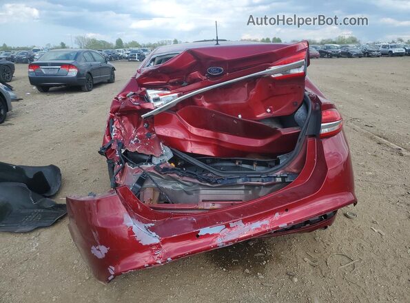 3FA6P0LU5JR133963 2018 FORD FUSION Maroon Widok z tyłu