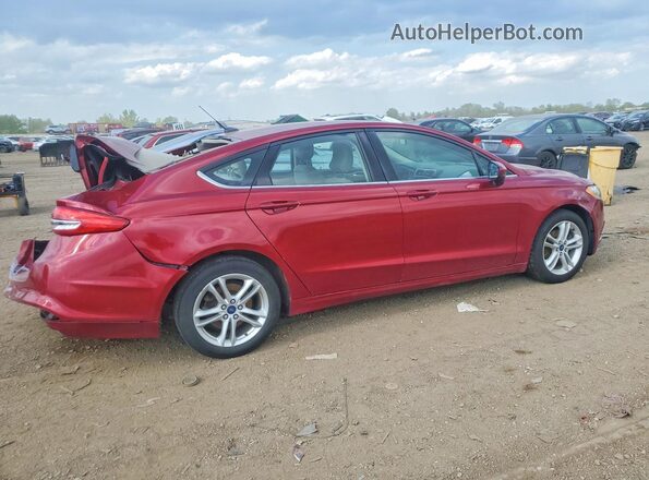 3FA6P0LU5JR133963 2018 FORD FUSION Maroon Tył prawy