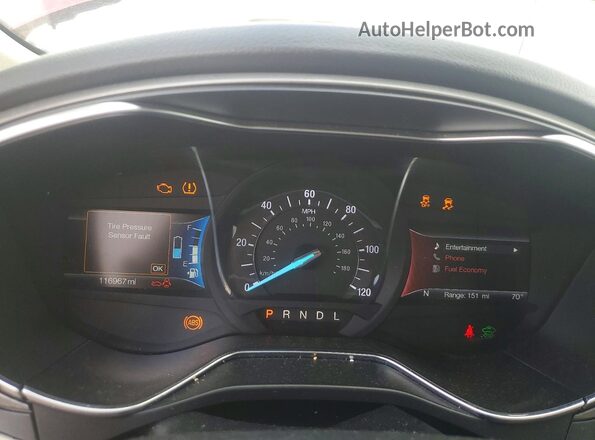 3FA6P0LU5JR133963 2018 FORD FUSION Maroon Widok zestawu wskaźników