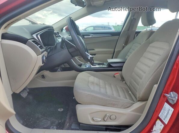 3FA6P0LU5JR133963 2018 FORD FUSION Maroon Widok wnętrza z przodu