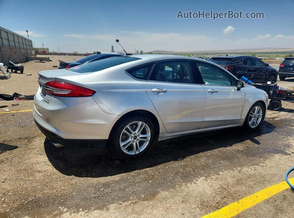 3FA6P0LU5JR169295 2018 FORD FUSION Серебряный Задняя правая четверть