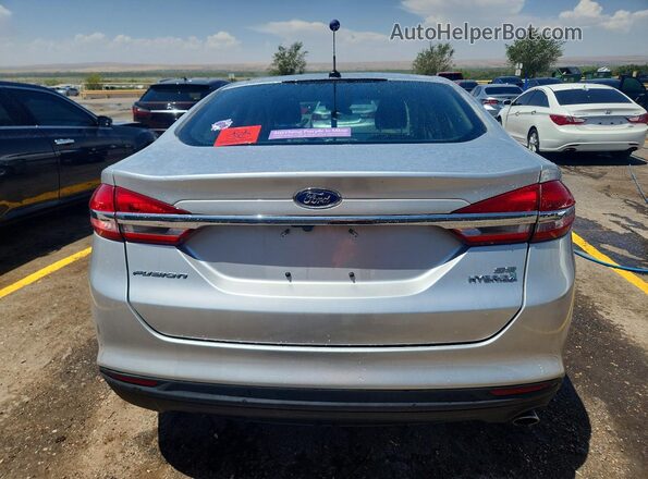 3FA6P0LU5JR169295 2018 FORD FUSION Серебряный Вид сзади