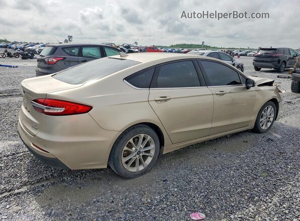 3FA6P0LU5KR119952 2019 FORD FUSION Beige Задня права чверть