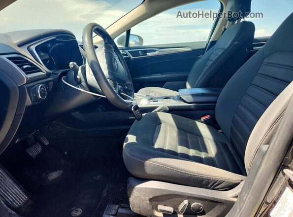 3FA6P0LU5KR143801 2019 FORD FUSION Черный Вид салона спереди