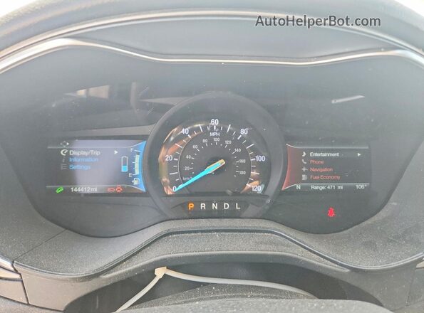 3FA6P0LU5KR143801 2019 FORD FUSION Черный Вид щитка приборов