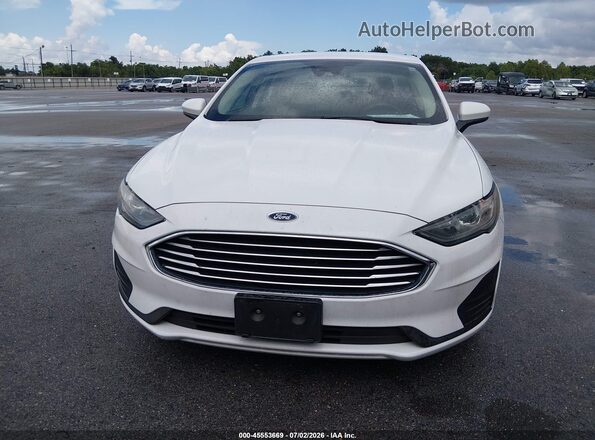 3FA6P0LU5KR149498 2019 FORD FUSION HYBRID Белый Вид щитка приборов