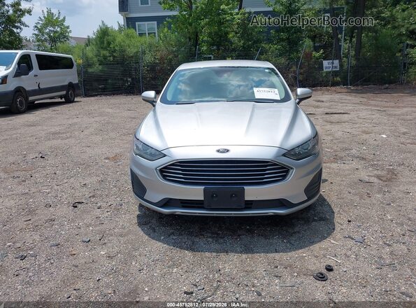 3FA6P0LU5KR258091 2019 FORD FUSION HYBRID Silver Դիմացի տեսք