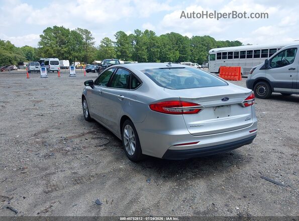 3FA6P0LU5KR258091 2019 FORD FUSION HYBRID Silver Հետևի ձախ