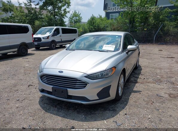 3FA6P0LU5KR258091 2019 FORD FUSION HYBRID Silver Առջևի ձախ երեք քառորդ տեսարան