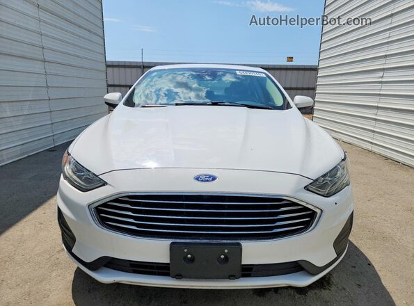 3FA6P0LU5KR263968 2019 FORD FUSION White Vista frontal