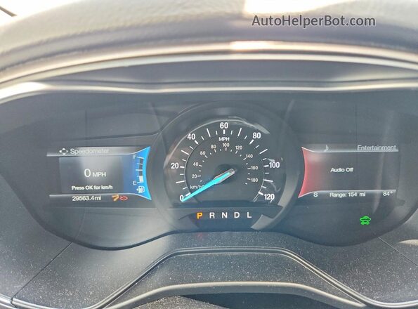 3FA6P0LU5KR263968 2019 FORD FUSION White Vista del cuadro de instrumentos
