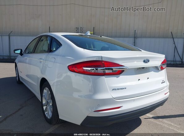 3FA6P0LU5KR274193 2019 FORD FUSION HYBRID White Tył lewy