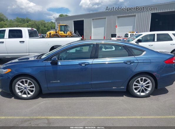 3FA6P0LU5KR274520 2019 FORD FUSION HYBRID Dark Blue 