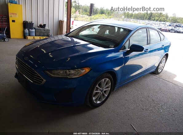 3FA6P0LU5LR201696 2020 FORD FUSION Blue წინა მარცხენა ხედი სამი მეოთხედიდან