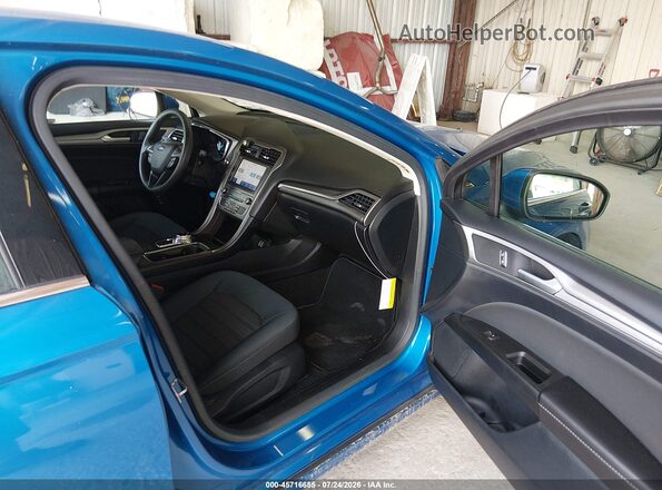 3FA6P0LU5LR201696 2020 FORD FUSION Blue წინა სალონის ხედი