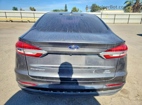 3FA6P0LU5LR258772 2020 FORD FUSION Gray Вид ззаду