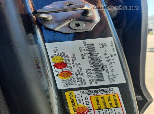 3FA6P0LU5LR258772 2020 FORD FUSION Gray Вид підкапотного простору