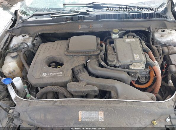 3FA6P0LU6HR325919 2017 FORD FUSION HYBRID Silver Rear view