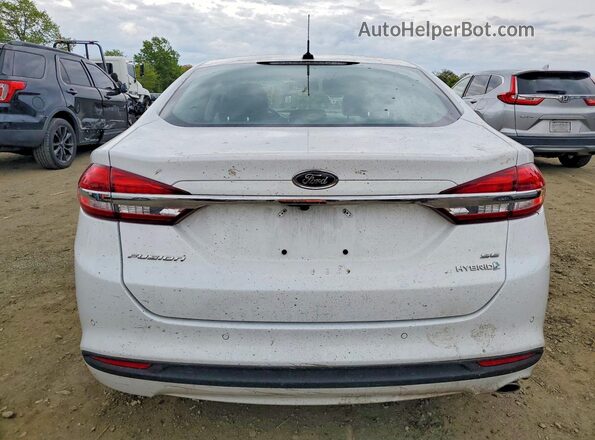 3FA6P0LU6JR118744 2018 FORD FUSION White Rear view