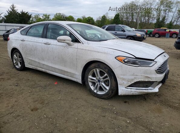3FA6P0LU6JR118744 2018 FORD FUSION White Front right
