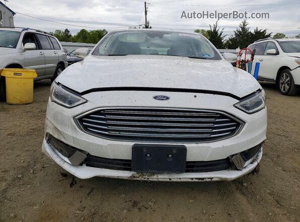 3FA6P0LU6JR118744 2018 FORD FUSION White Front view