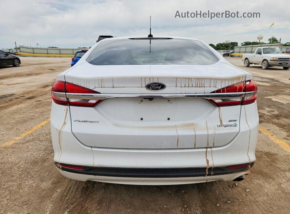 3FA6P0LU6JR139173 2018 FORD FUSION Белый Вид сзади