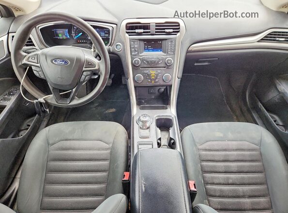 3FA6P0LU6JR139173 2018 FORD FUSION Белый Вид панели приборов
