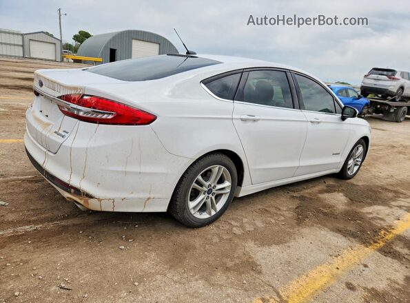 3FA6P0LU6JR139173 2018 FORD FUSION Белый Задняя правая четверть