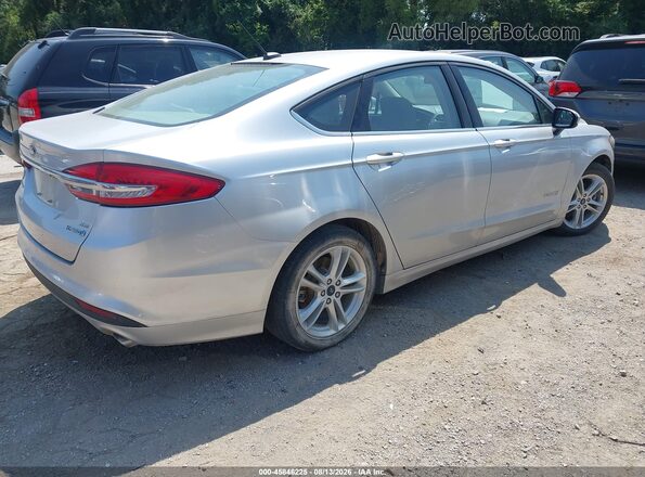 3FA6P0LU6JR147418 2018 FORD FUSION HYBRID Silver უკანა მარჯვენა