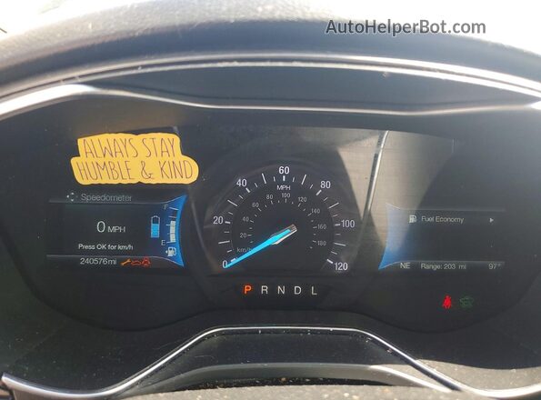 3FA6P0LU6JR161920 2018 FORD FUSION Silver Widok zestawu wskaźników