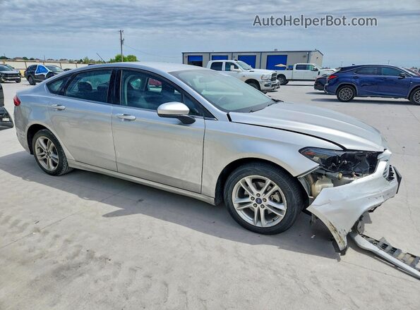 3FA6P0LU6JR173050 2018 FORD FUSION Silver Front right