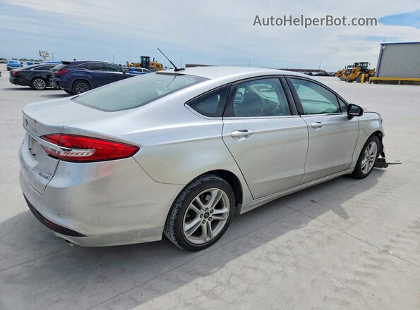 3FA6P0LU6JR173050 2018 FORD FUSION Silver Rear right