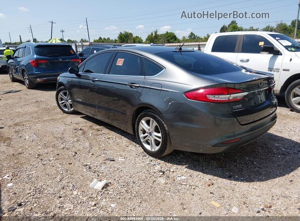 3FA6P0LU6JR197302 2018 FORD FUSION HYBRID Gray Tył lewy