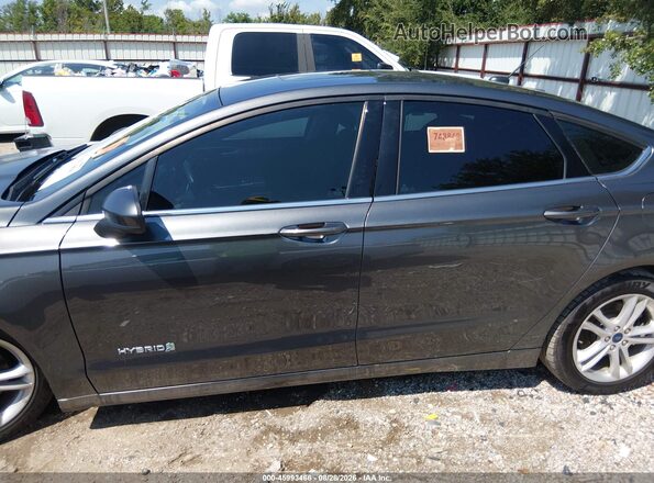 3FA6P0LU6JR197302 2018 FORD FUSION HYBRID Gray Widok wnętrza 360 stopni