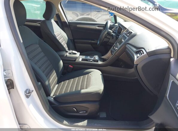 3FA6P0LU6KR211166 2019 FORD FUSION HYBRID White Widok wnętrza z przodu